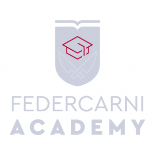 Cappello di laurea marchio Federcarni Academy